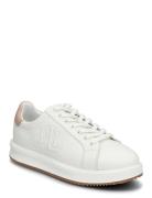 Ainsley Two-T Leather Sneaker Lauren Ralph Lauren White