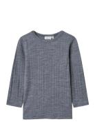 Nmmwang Wool Needle Ls Top Solid Noos Name It Navy