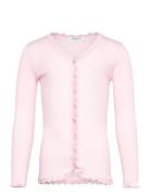 Rkbalta Modal Ls Lace Cardigan Rosemunde Kids Pink