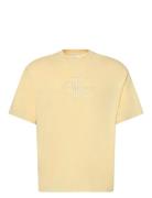 Ss Hero Monologo Emb 16S Crewnck Calvin Klein Jeans Yellow