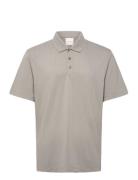 Ss Stripe Strech Jacquard Polo Calvin Klein Beige