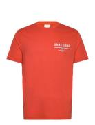 Graphic Ss T-Shirt GANT Orange