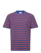 Waffle Stripe Ss T-Shirt GANT Navy