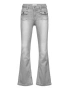 Flared Jeans With Pocket Mango Grey