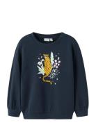 Nmfvalona Ls Long Rlx Sweat Unb Name It Navy