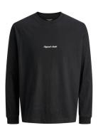 Jornorrebro Emb Tee Ls Crew Neck Jnr Jack & J S Black
