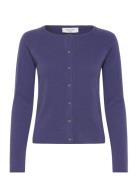 Rwlaica Cashmere Ls O-Neck Raglan C Rosemunde Purple