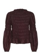 Crhenva Blouse Cream Brown