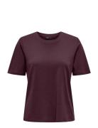 Onlonly S/S Tee Jrs Noos ONLY Burgundy