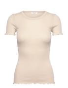 Rwbernadine Ss O-Neck T-Shirt Rosemunde Beige