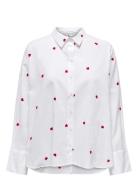 Onlnew Lina Grace Ls Emb Shirt Noos Wvn ONLY White