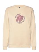 Surf Stoked Crew Brushed Vint Roxy Cream