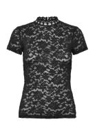Rwdelicia Capsleeve Regular T-Neck Rosemunde Black