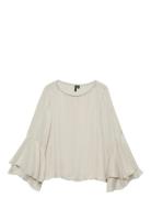 Vmliva Ls Wide Sleeve Top Wvn Ga Vero Moda Cream