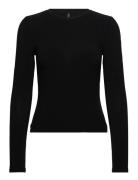 Vmannie Ls O-Neck Top Jrs Noos Vero Moda Black