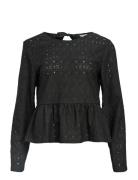 Objlaila L/S Re Tie Top Div Object Black