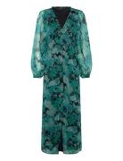 Vmsmilla Ls V-Neck Ankle Dress Wvn Vero Moda Green