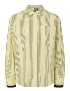 Pcjamie Ls Loose Shirt Wvn D2D Pp Pieces Yellow