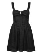 Esra Mini Dress Bardot Black