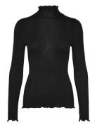 Rmwjohanne Wool Blend Ls T-Neck T-S RM By Rosemunde Black