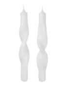 Twist Taper Candle Broste Copenhagen White