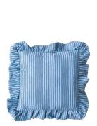 Frill Cushion Stripe Mimou Blue