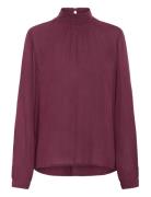 Trine Blouse Kaffe Burgundy