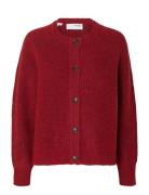 Slflulu Ls Knit Short Cardigan Noos Selected Red