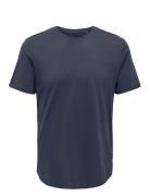 Onsmatt Life Longy Ss Tee ONLY & SONS Navy