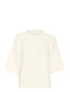Kaemilie Cropped Knit Pullover Kaffe White