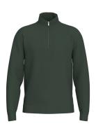 Slhemanuel Soft Zip High Neck Sweat Noos Selected Khaki