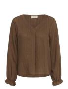 Crbetina Blouse Cream Brown