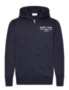 Graphic Full Zip Hoodie GANT Navy