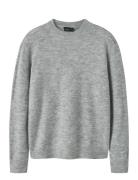 Nlmlodett Ls O-Neck Knit LMTD Grey