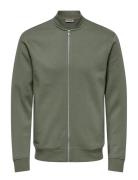 Onsceres Reg Zip Bomber Jck Noos ONLY & SONS Khaki