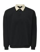 Onsjeffrey Vtg Ls Rugby Solid Polo ONLY & SONS Black