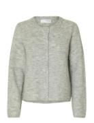 Slflulu New Ls Knit Cardigan Noos Selected Grey