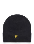 Knitted Ribbed Beanie Lyle & Scott Navy