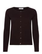 Rwlaica Cashmere Ls O-Neck Raglan C Rosemunde Brown
