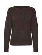 Vmdoffy Ls O-Neck Blouse Ga Noos Vero Moda Brown