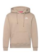 Basic Hoodie Small Logo Alpha Industries Beige