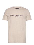 Tommy Logo Tee Tommy Hilfiger Cream