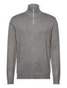 Ecovero Half Zip L/S Knit Lindbergh Grey