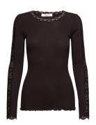 Organic T-Shirt W/ Lace1 Rosemunde Brown