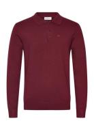 Ecovero L/S Polo Lindbergh Burgundy
