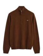 Superfine Lambswool Half Zip GANT Beige