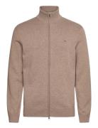 Casual Cotton Zip Cardigan GANT Beige