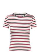 Tjw Slim Essential Rib Ss Tommy Jeans Red