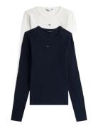 Tjw 2Pack Slim Essential Rib Ls Tommy Jeans Navy