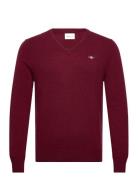 Extrafine Lambswool V-Neck GANT Red